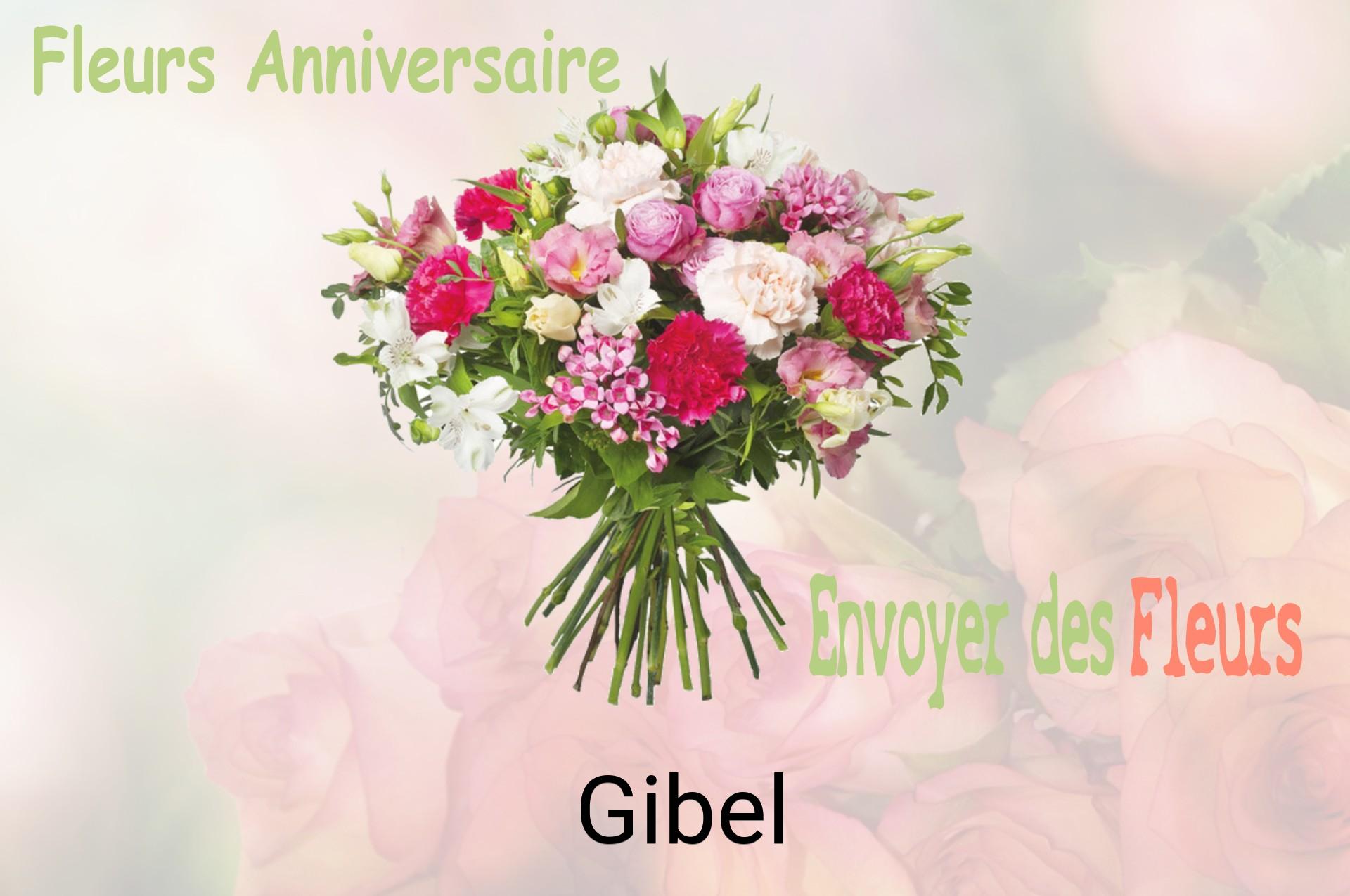 Bouquet de fleurs d’anniversaire livré à Gibel